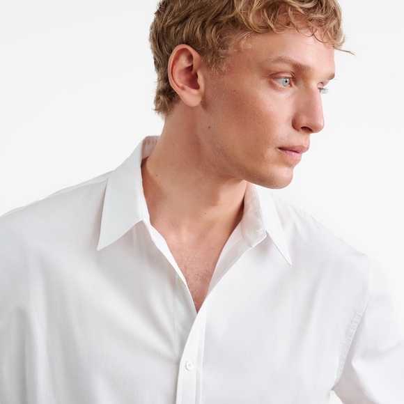 NILI LOTAN Cristobal Men White Button Down Shirt - Picture 2 of 11